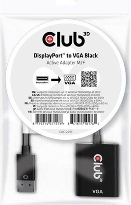 Picture of Adapter AV Club 3D DisplayPort - D-Sub (VGA) czarny (CAC-2013)