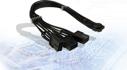 Attēls no Adapter AV Inter-Tech Inter-Tech Adapter GPU-02 (12pin) auf 3x8pin PCIe, 34cm