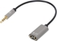 Attēls no Adapter AV Manhattan Jack 3.5mm - Jack 3.5mm x2 szary (356107)