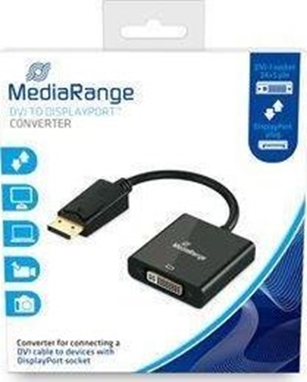 Picture of Adapter AV MediaRange DisplayPort - DVI-I czarny (MRCS174)