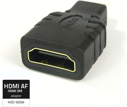 Изображение Adapter AV Qoltec HDMI Micro - HDMI czarny (50506)