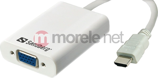Picture of Adapter AV Sandberg HDMI - D-Sub (VGA) + Jack 3.5mm 0.15m biay (50877)