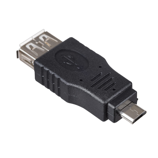 Изображение Adapter USB Akyga microUSB - USB Czarny  (AK-AD-08)