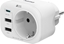 Attēls no Hama MULTIADAPTER DO GNIAZDA, 1 X GNIAZDO AC, 1 X USB-C PD, 2 X USB-A, 20W