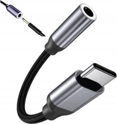 Attēls no Adapter USB USB-C - Jack 3.5mm Srebrny  (1027511554)