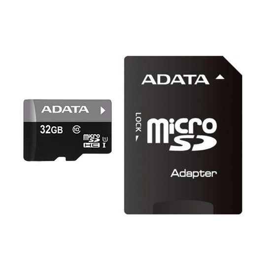 Picture of ADATA Premier UHS-I 32 GB, MicroSDHC, Flash memory class 10, Adapter