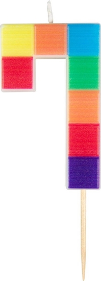 Изображение Adikbal wieczka cyferka klocki nr 7, 7 cm one size