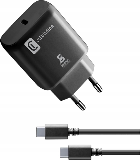 Picture of adowarka Cellular Line Cellularline USB-C SuperfastChargerKit 25W mitKabel f.Samsung