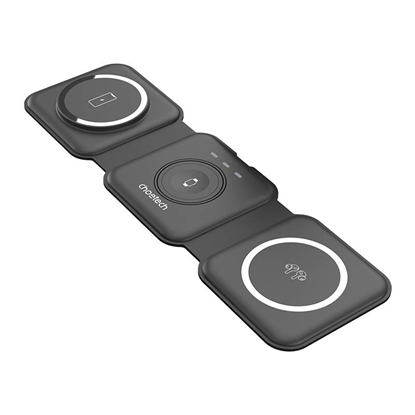 Picture of adowarka Choetech Magnetyczna adowarka indukcyjna Choetech T588-F 3w1 15W (czarna)