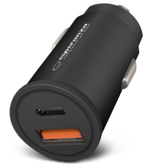 Picture of adowarka Esperanza EZC111K 1x USB-A 1x USB-C 3 A  (EZC111K)