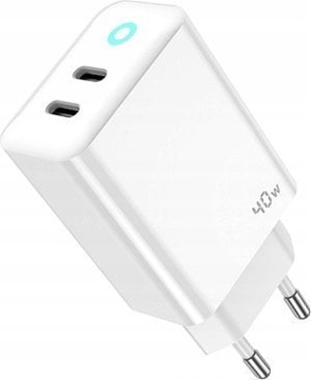 Изображение adowarka Jellico JELLICO adowarka sieciowa EU19 GaN PD 40W 2xUSB-C Biay