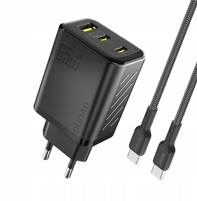 Attēls no adowarka sieciowa Dudao A29C 65W GaN + kabel USB-C - czarna