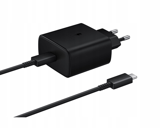 Изображение adowarka sieciowa Samsung EP-TA845EWE 45W z kablem USB-C Samsung EP-DW767JWE 45W 1,8m (OOB Bulk - opakowanie zastpcze) - czarna