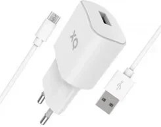 Изображение adowarka XQISIT NP Travel Charger Single USB-A 2.4A w. micro white (50854) standard