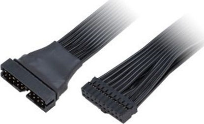 Attēls no Akasa USB 19 pin - USB 19 pin, 0.15m, Czarny (AK-CBUB45-15BK)