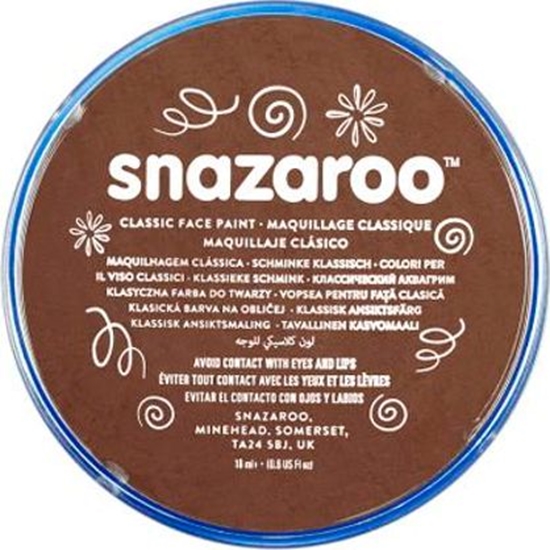 Изображение Akson Snazaroo 18 ml farba do twarzy i ciaa brzowa Light Brown uniw