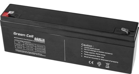 Изображение Green Cell Akumulator AGM VRLA 12V 2.3Ah (AGM18)