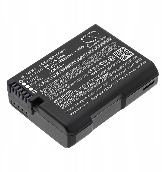 Picture of Akumulator Bateria Typ En-el4 A E - Nikon D2 H Hs X Xs D3 S X F6 Port Usb-c / Cs-nkp700mu