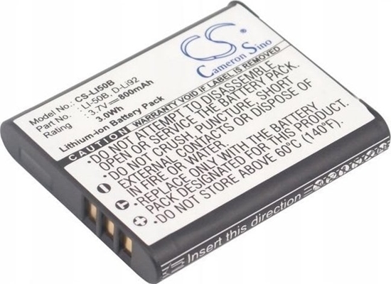 Picture of Akumulator Cameron Sino Akumulator Bateria Typ Li50b Li-50b Do Olympus / Ricoh / Pentax / Casio / Ge / Kodak / Cs-li50b