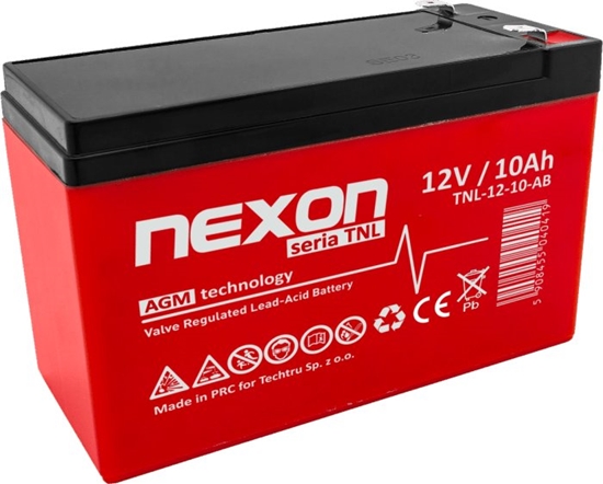 Picture of Akumulator elowy Nexon AGM 12V 10Ah Long Life (12l) - gbokiego rozadowania i pracy cyklicznej