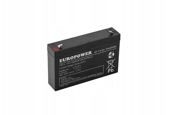 Picture of Akumulator EP7-6 EUROPOWER 6V 7AH