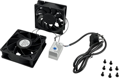 Attēls no Alantec Wentylator do szaf zewntrznych z termostatem, komplet 2 sztuki ALANTEC
