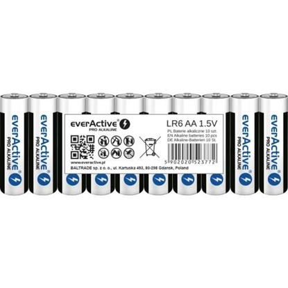 Attēls no Alkaline batteries everActive Pro Alkaline LR6 AA - shrink pack - 10 pieces