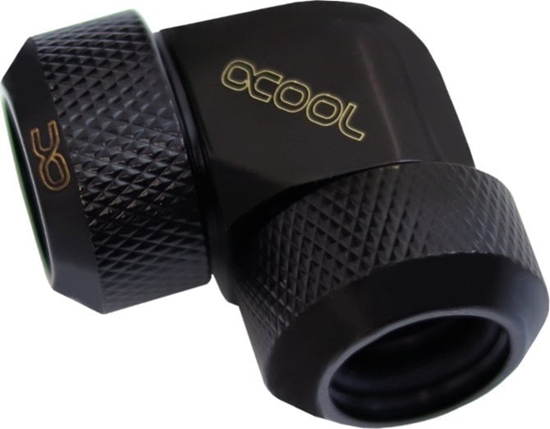 Picture of Alphacool Alphacool Eiszapfen 13mm HardTube Anschraubtülle 90 Grad L-Verbinder Acryl- Messingrohre - schwarz