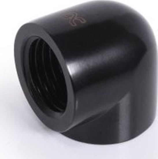 Picture of Alphacool Alphacool Eiszapfen Adapter 90 Grad G1/4 Zoll IG auf G1/4 Zoll IG - schwarz