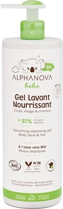 Attēls no Alphanova Bebe Alphanova Bebe Bio, Odywczy el myjcy do ciaa, twarzy i wosów dla niemowlt, 400ml