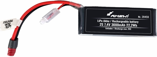 Picture of Amewi LiPo Akku 2S 7,4V 3000mAh 25C T-Stecker