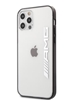 Picture of AMG Apple iPhone 12/12 Pro 6.1' Mettalic Black Edges Case Transparent