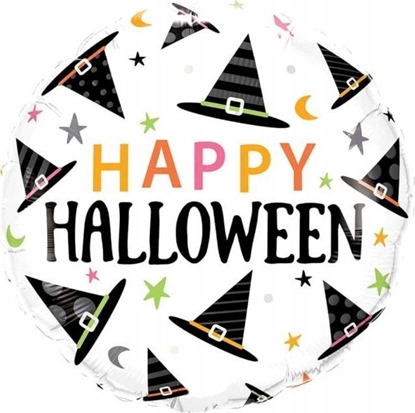 Изображение AMSCAN Balon foliowy Happy Halloween kapelusze czarownicy