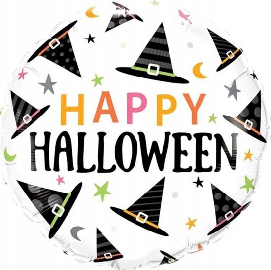 Изображение AMSCAN Balon foliowy Happy Halloween kapelusze czarownicy