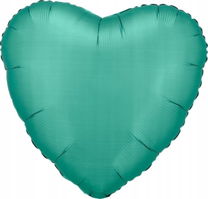 Attēls no AMSCAN Balon foliowy Lustre Jade Green serce 43cm