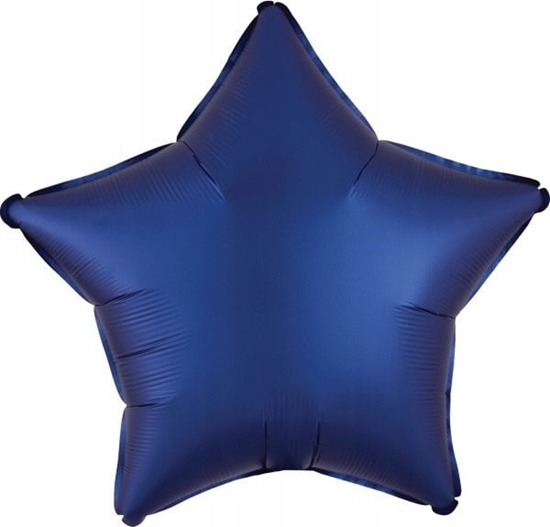 Picture of AMSCAN Balon foliowy Lustre Navy niebieski gwiazda 48cm 9914112