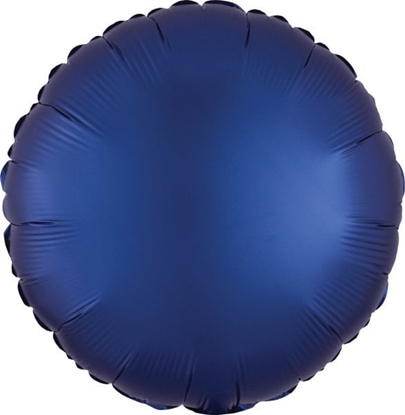 Attēls no AMSCAN Balon foliowy Lustre Navy niebieski okrgy 43cm 9914110