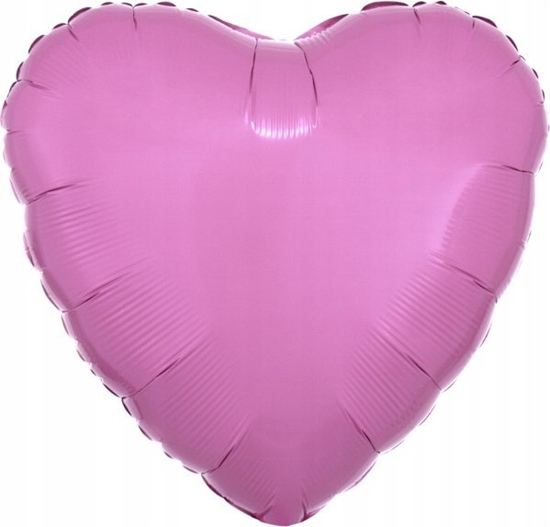 Picture of AMSCAN Balon foliowy metalik róowy serce 43cm luzem 9914081-92