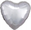 Attēls no AMSCAN Balon foliowy metalik srebrny serce 43cm luzem 9914087-92