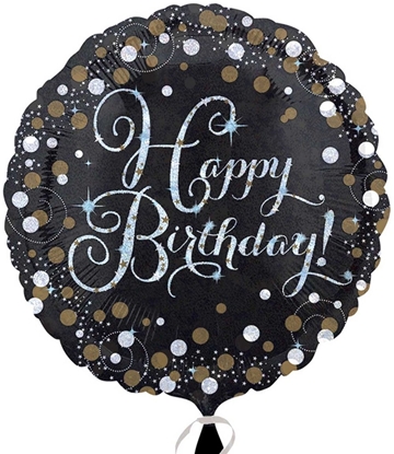 Attēls no AMSCAN Balon foliowy okrgy 43 cm - Happy Birthday (3406201)