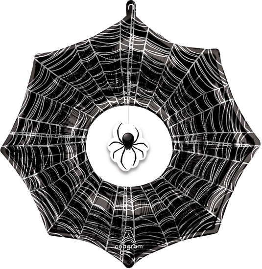 Изображение AMSCAN Balon foliowy SuperShape Creepx Spider Web 83x81cm
