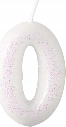 Изображение AMSCAN wieczka cyferka 0 m byszczca 9904375