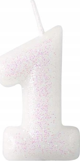 Picture of AMSCAN wieczka cyferka 1 m byszczca 9904376