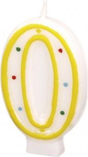 Picture of AMSCAN wieczka Cyferka w Kropki Nr 0 (GXP-613065)