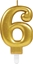 Picture of AMSCAN wieczka cyferka zota sze - 6 uniwersalny