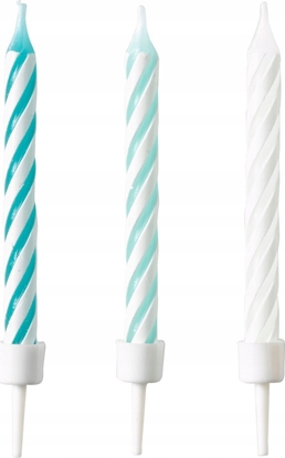 Picture of AMSCAN wieczki urodzinowe turkusowe 10 sztuk 9904365