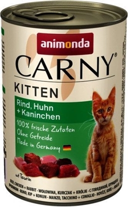 Изображение Animonda ANIMONDA Carny Kitten smak: woowina, kurczak i królik 400g