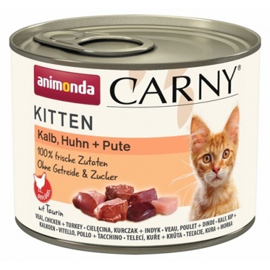 Picture of ANIMONDA Carny Kitten Veal, chicken, turkey - wet cat food - 200g