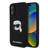 Picture of Apple - Karl Lagerfeld Liquid Silicone Karl Head MagSafe Case for iPhone 16 Black