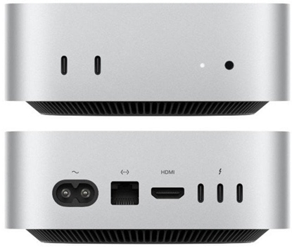 Attēls no APPLE Mac Mini Z1JV M4 Pro 12C CPU/16C GPU/16C N.E. 48GB 2TB SSD 10Gbit Eth DE Silber